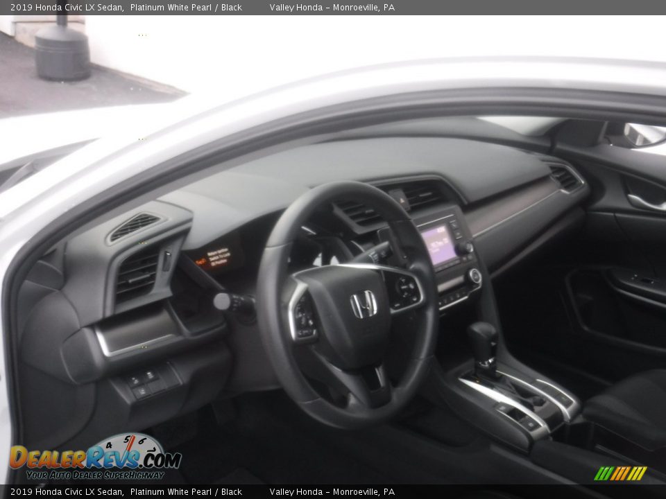2019 Honda Civic LX Sedan Platinum White Pearl / Black Photo #10