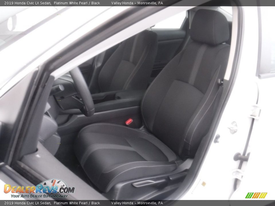 2019 Honda Civic LX Sedan Platinum White Pearl / Black Photo #12