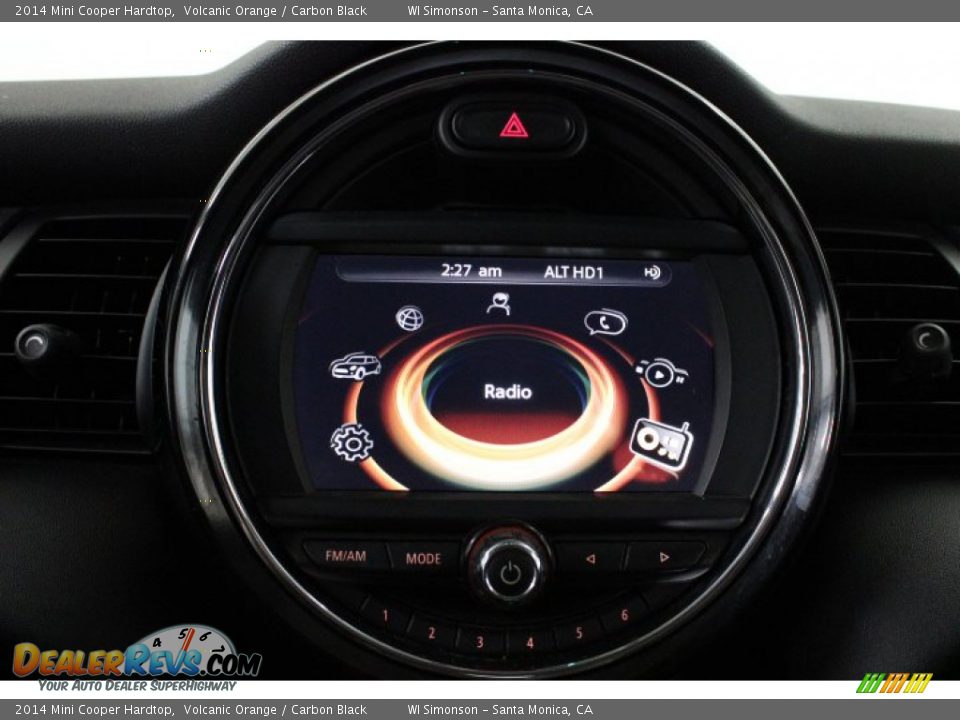 2014 Mini Cooper Hardtop Volcanic Orange / Carbon Black Photo #17