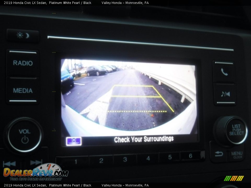 2019 Honda Civic LX Sedan Platinum White Pearl / Black Photo #16