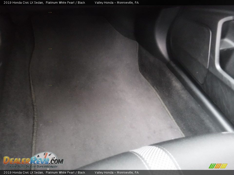 2019 Honda Civic LX Sedan Platinum White Pearl / Black Photo #25
