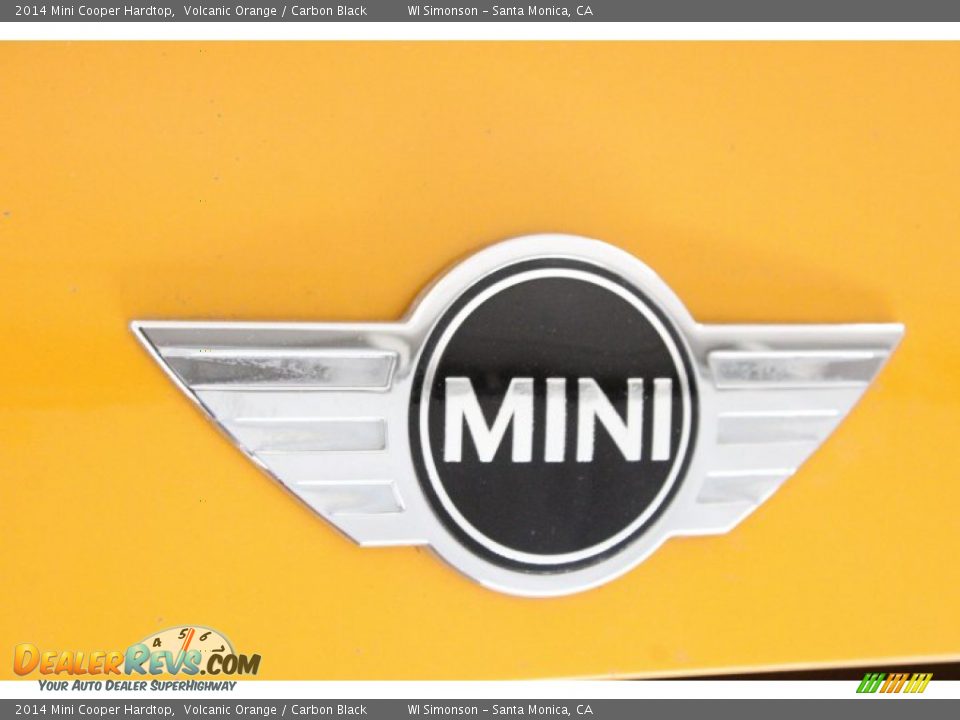 2014 Mini Cooper Hardtop Volcanic Orange / Carbon Black Photo #34