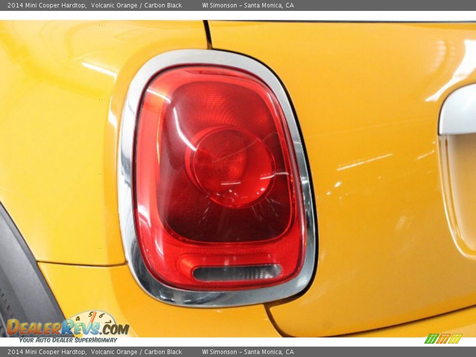 2014 Mini Cooper Hardtop Volcanic Orange / Carbon Black Photo #35