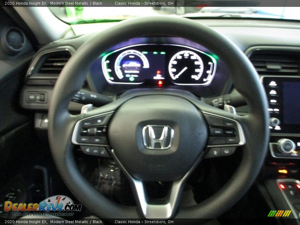 2020 Honda Insight EX Modern Steel Metallic / Black Photo #30