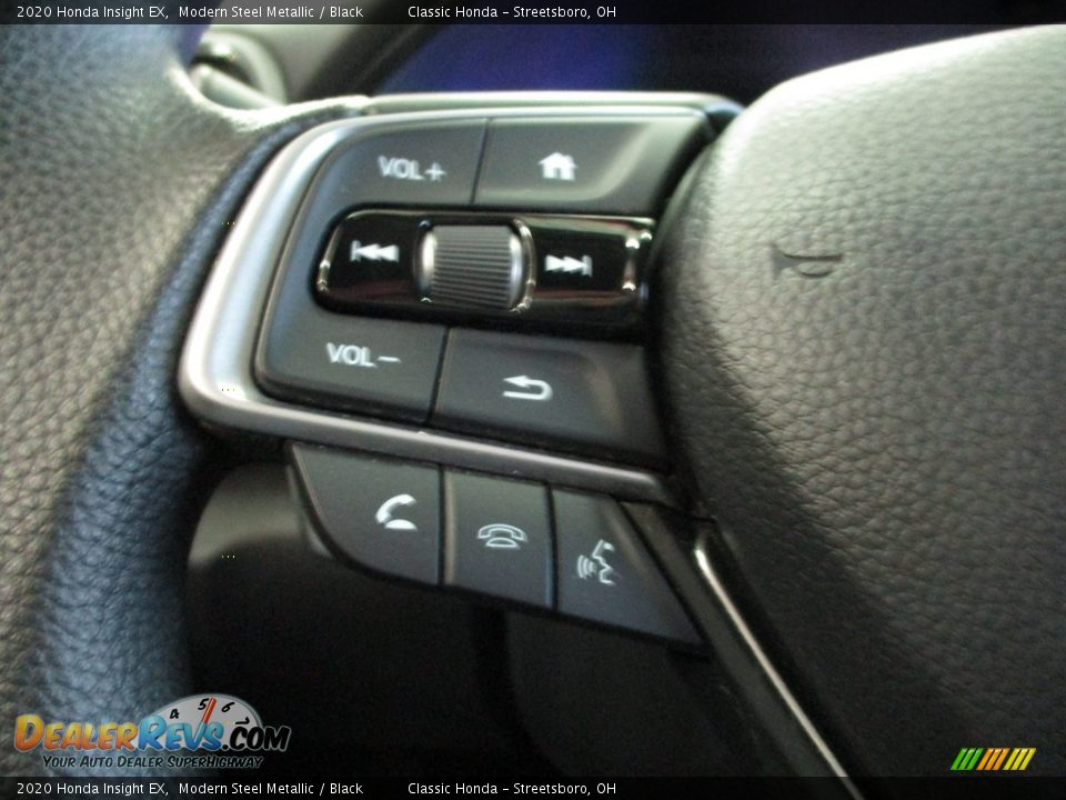 2020 Honda Insight EX Modern Steel Metallic / Black Photo #31