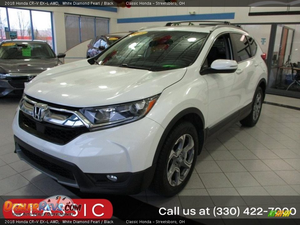 2018 Honda CR-V EX-L AWD White Diamond Pearl / Black Photo #1