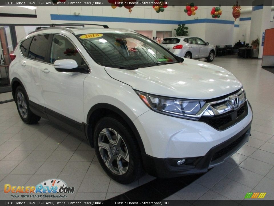 2018 Honda CR-V EX-L AWD White Diamond Pearl / Black Photo #3