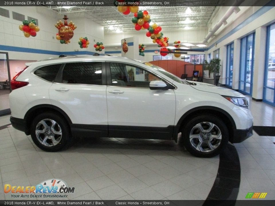 2018 Honda CR-V EX-L AWD White Diamond Pearl / Black Photo #4