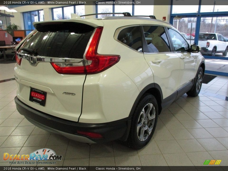 2018 Honda CR-V EX-L AWD White Diamond Pearl / Black Photo #7
