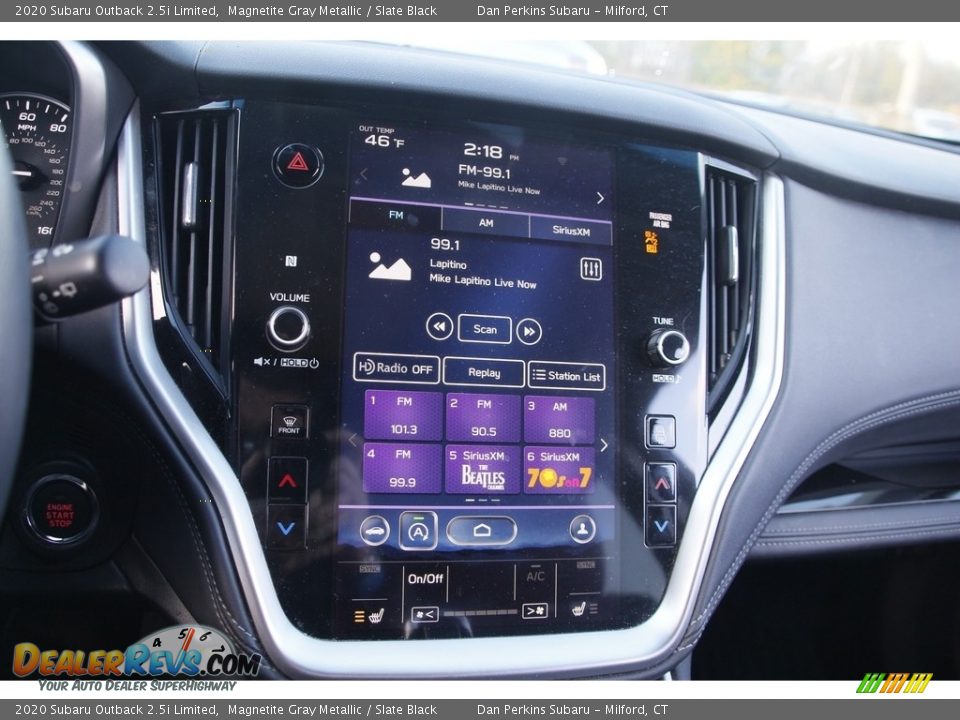 2020 Subaru Outback 2.5i Limited Magnetite Gray Metallic / Slate Black Photo #19