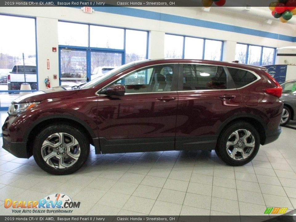 2019 Honda CR-V EX AWD Basque Red Pearl II / Ivory Photo #10