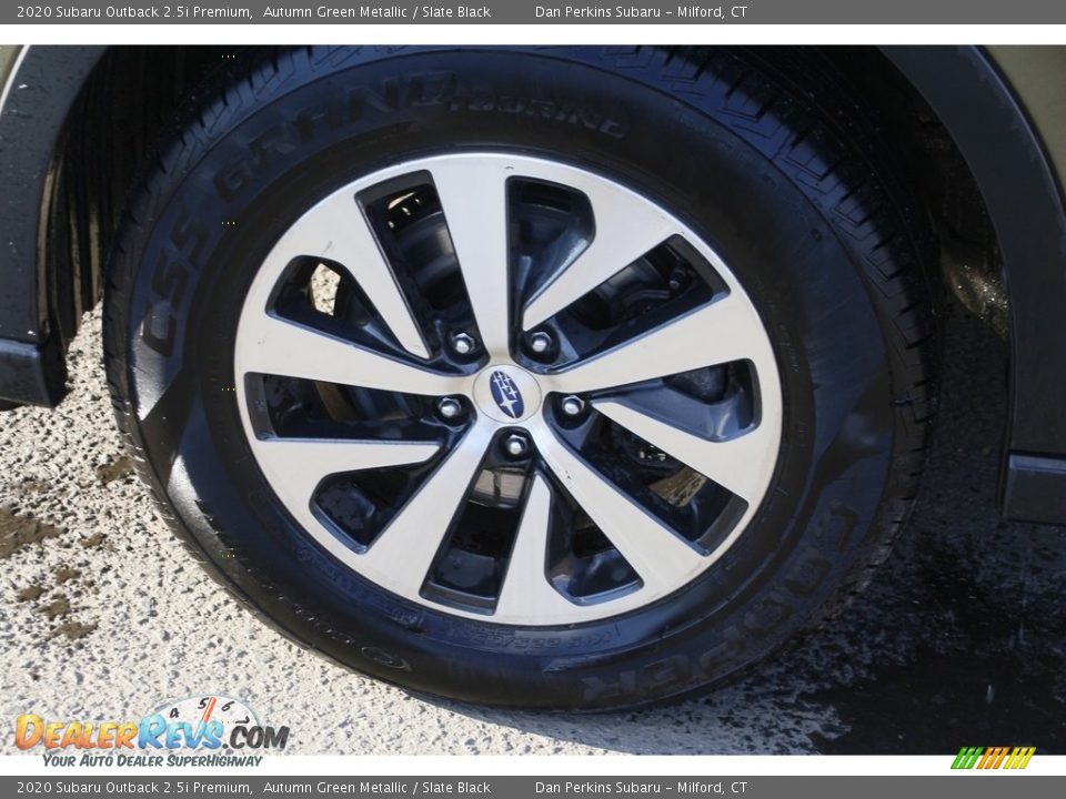 2020 Subaru Outback 2.5i Premium Autumn Green Metallic / Slate Black Photo #24