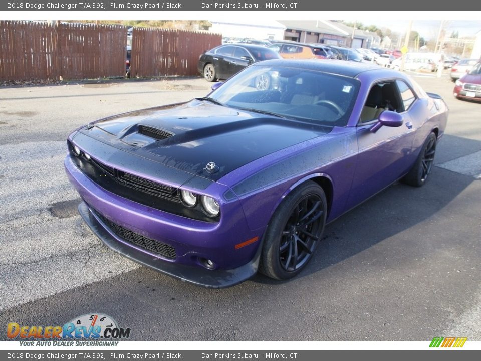 2018 Dodge Challenger T/A 392 Plum Crazy Pearl / Black Photo #1