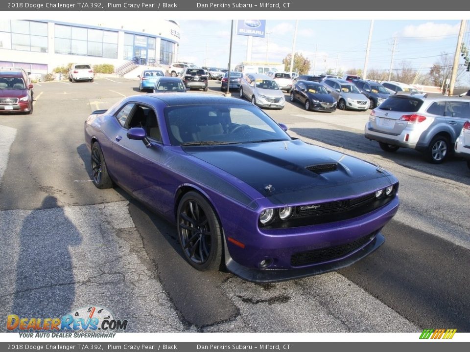 2018 Dodge Challenger T/A 392 Plum Crazy Pearl / Black Photo #3