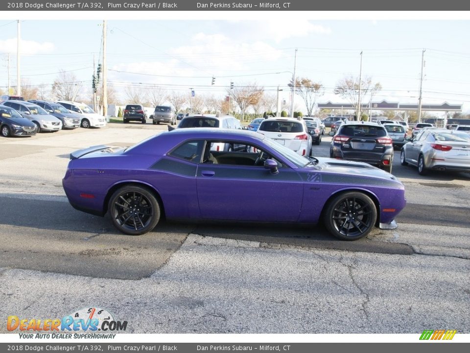 2018 Dodge Challenger T/A 392 Plum Crazy Pearl / Black Photo #4