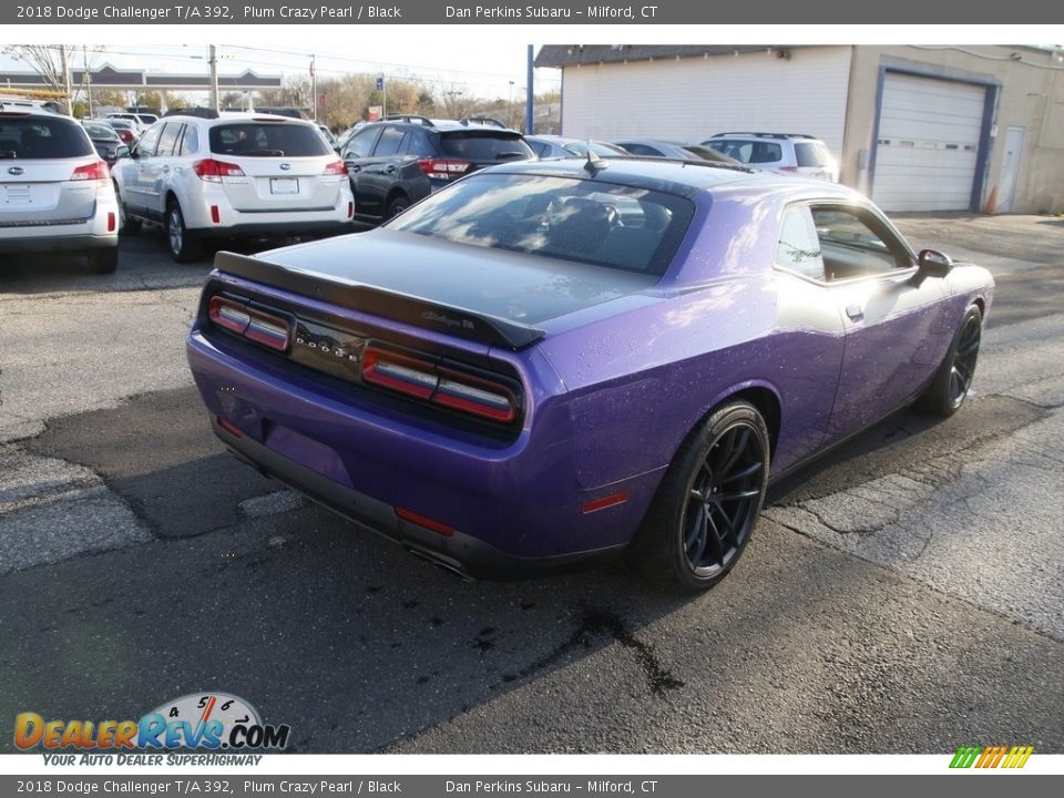 2018 Dodge Challenger T/A 392 Plum Crazy Pearl / Black Photo #5