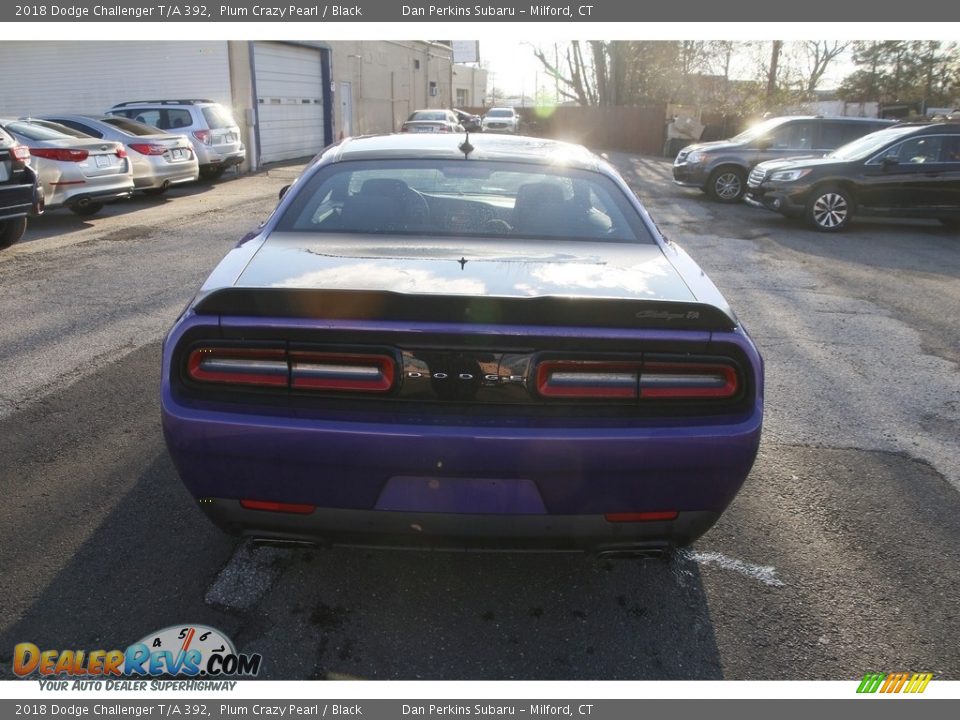 2018 Dodge Challenger T/A 392 Plum Crazy Pearl / Black Photo #6
