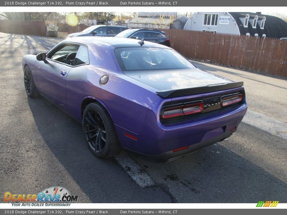2018 Dodge Challenger T/A 392 Plum Crazy Pearl / Black Photo #7