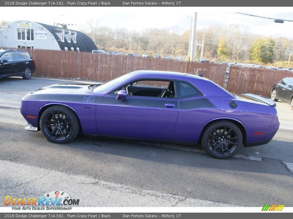 2018 Dodge Challenger T/A 392 Plum Crazy Pearl / Black Photo #8