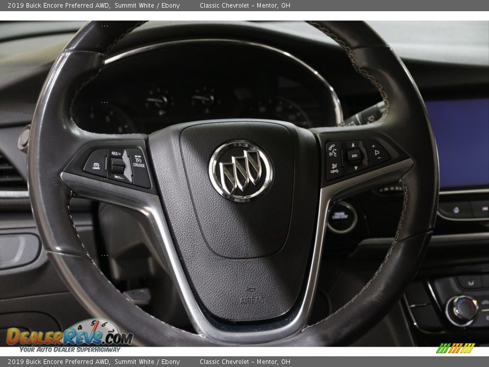 2019 Buick Encore Preferred AWD Summit White / Ebony Photo #7