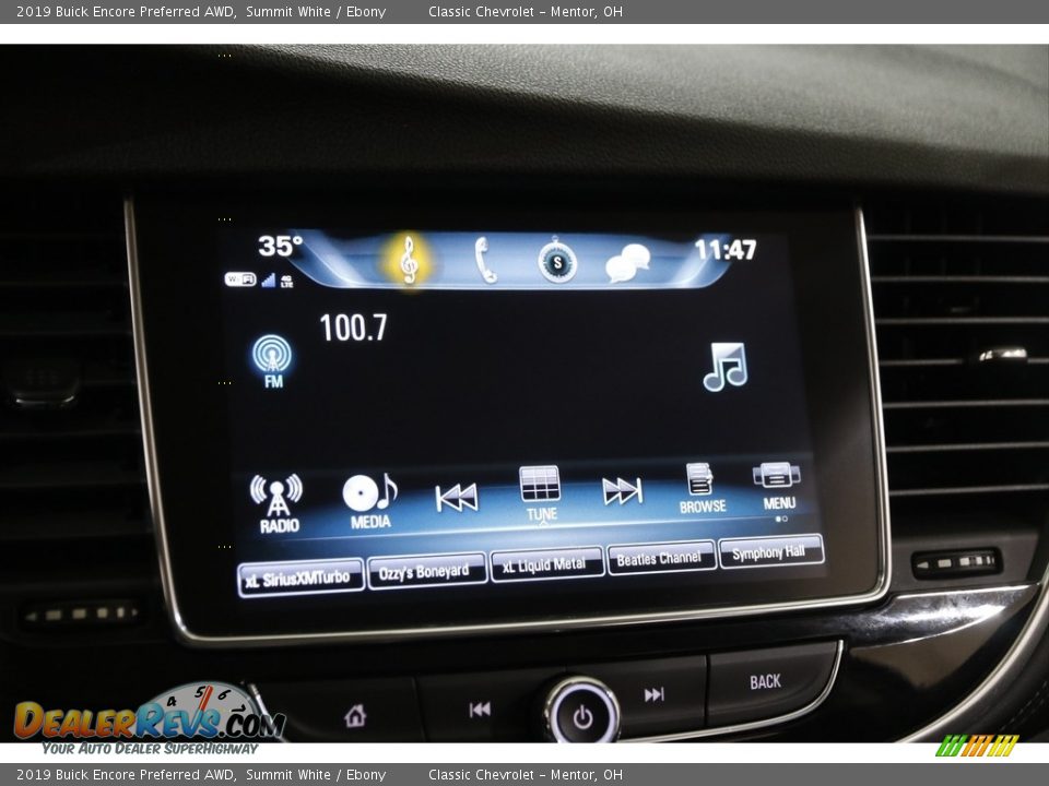 2019 Buick Encore Preferred AWD Summit White / Ebony Photo #10