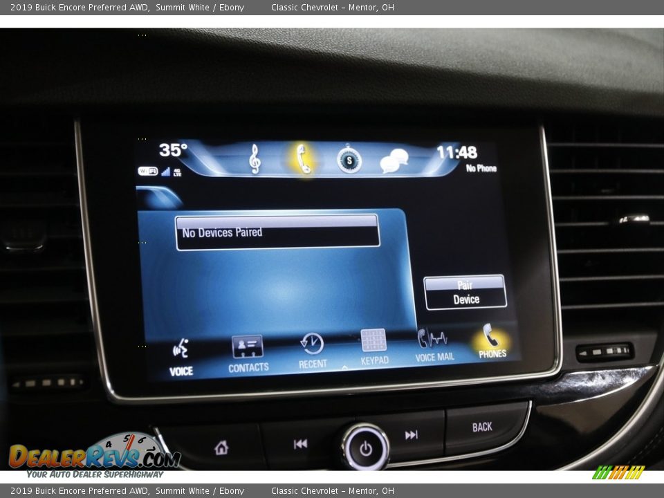 2019 Buick Encore Preferred AWD Summit White / Ebony Photo #11