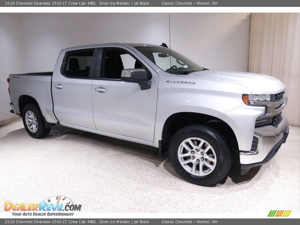 2019 Chevrolet Silverado 1500 LT Crew Cab 4WD Silver Ice Metallic / Jet Black Photo #1