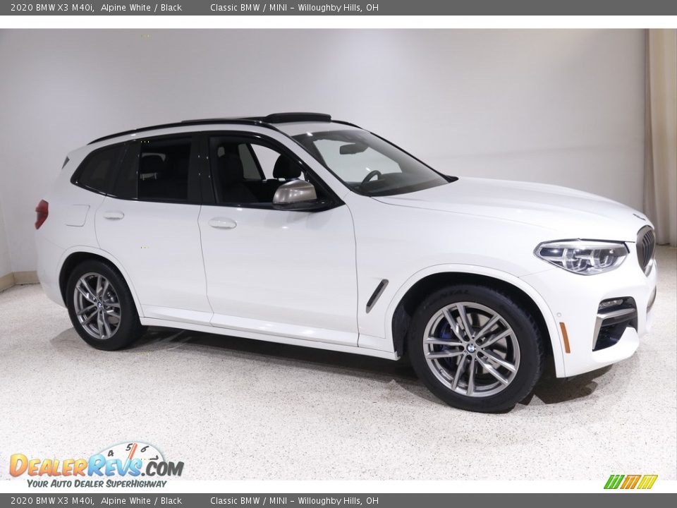 2020 BMW X3 M40i Alpine White / Black Photo #1