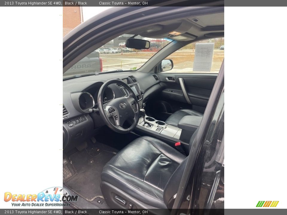 2013 Toyota Highlander SE 4WD Black / Black Photo #3