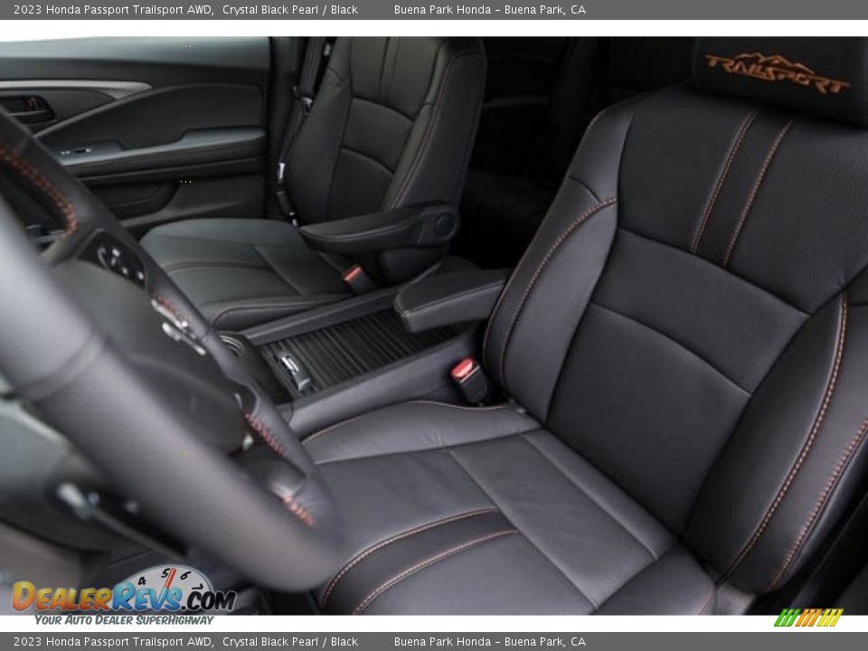 Black Interior - 2023 Honda Passport Trailsport AWD Photo #25