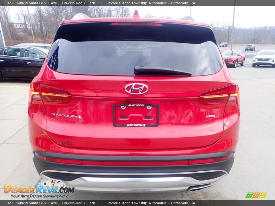 2023 Hyundai Santa Fe SEL AWD Calypso Red / Black Photo #3