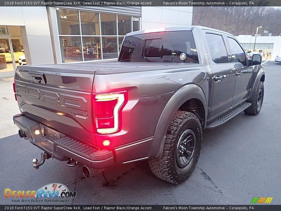 2018 Ford F150 SVT Raptor SuperCrew 4x4 Lead Foot / Raptor Black/Orange Accent Photo #2