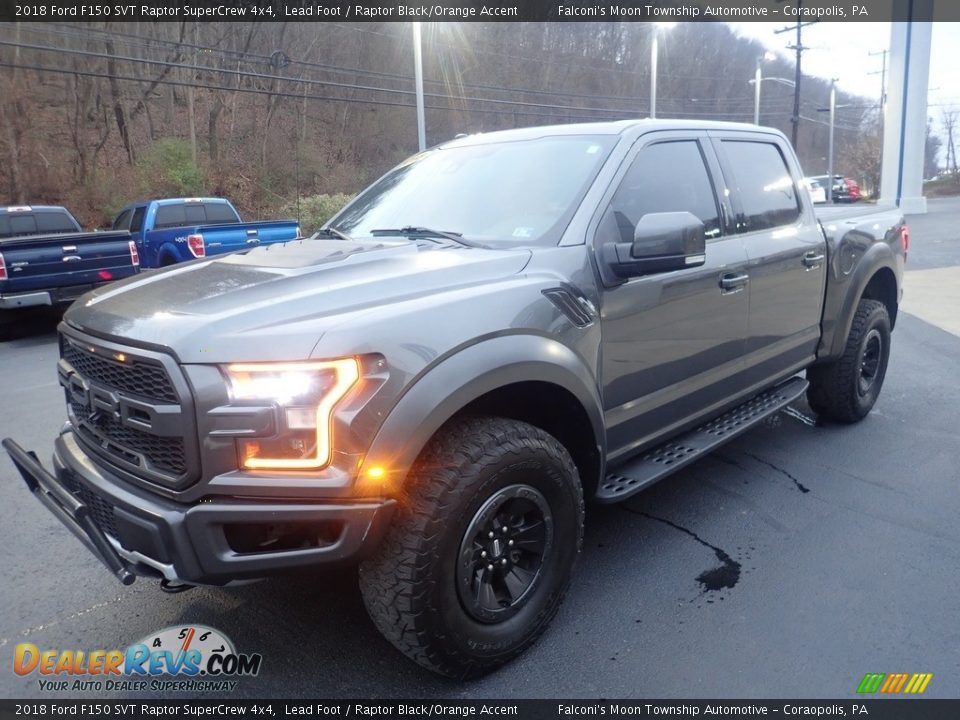 2018 Ford F150 SVT Raptor SuperCrew 4x4 Lead Foot / Raptor Black/Orange Accent Photo #5