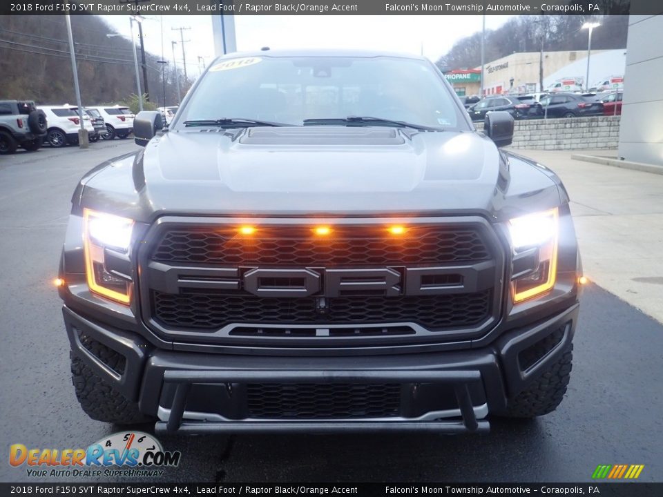 2018 Ford F150 SVT Raptor SuperCrew 4x4 Lead Foot / Raptor Black/Orange Accent Photo #6