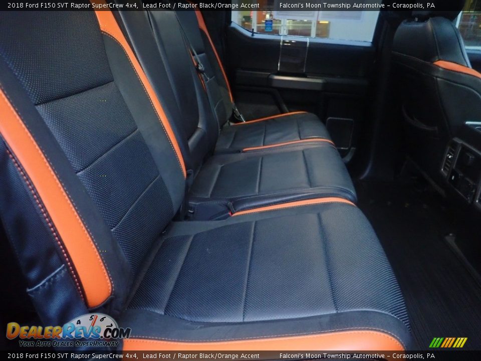 Rear Seat of 2018 Ford F150 SVT Raptor SuperCrew 4x4 Photo #14