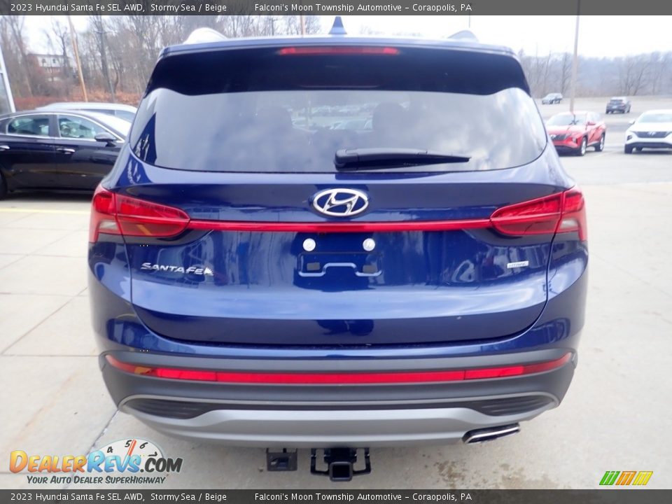 2023 Hyundai Santa Fe SEL AWD Stormy Sea / Beige Photo #3