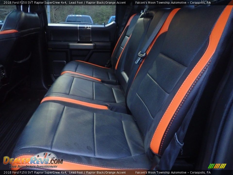 Rear Seat of 2018 Ford F150 SVT Raptor SuperCrew 4x4 Photo #16