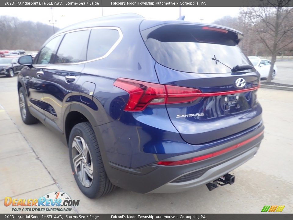 2023 Hyundai Santa Fe SEL AWD Stormy Sea / Beige Photo #5