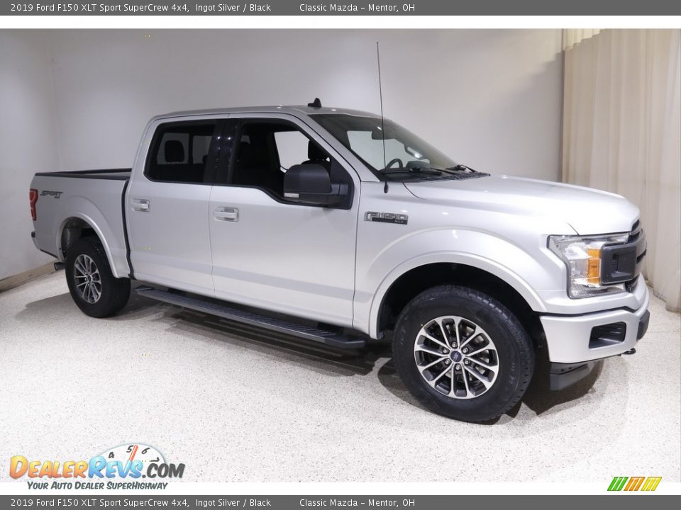 2019 Ford F150 XLT Sport SuperCrew 4x4 Ingot Silver / Black Photo #1