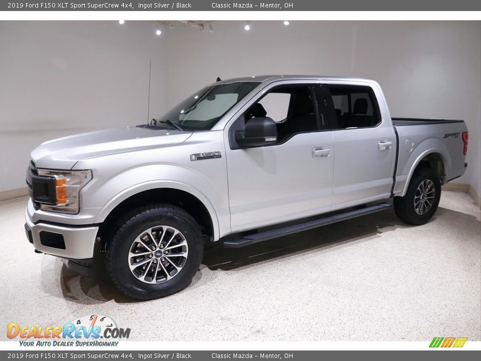 2019 Ford F150 XLT Sport SuperCrew 4x4 Ingot Silver / Black Photo #3
