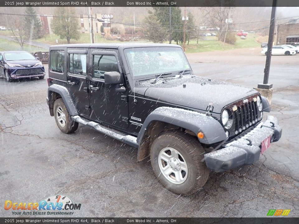 2015 Jeep Wrangler Unlimited Sport RHD 4x4 Black / Black Photo #2