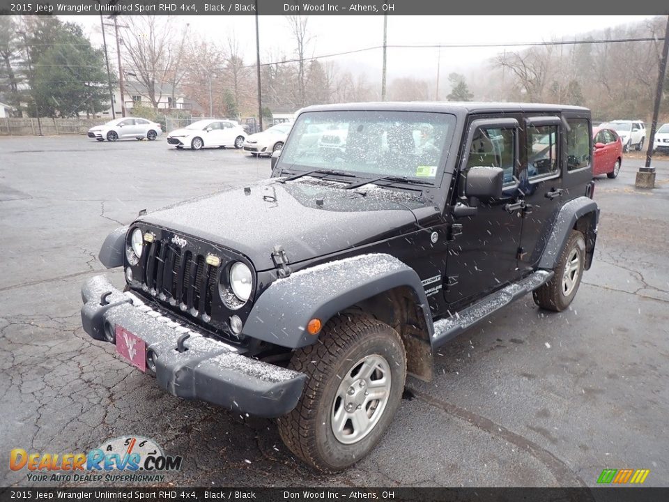 2015 Jeep Wrangler Unlimited Sport RHD 4x4 Black / Black Photo #7