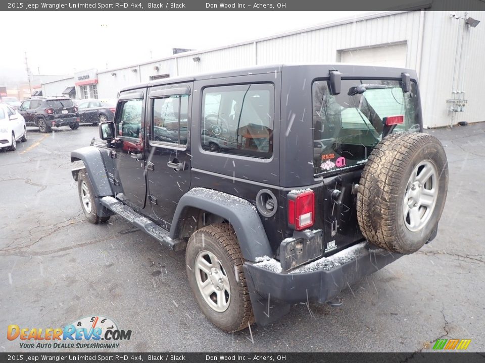 2015 Jeep Wrangler Unlimited Sport RHD 4x4 Black / Black Photo #8