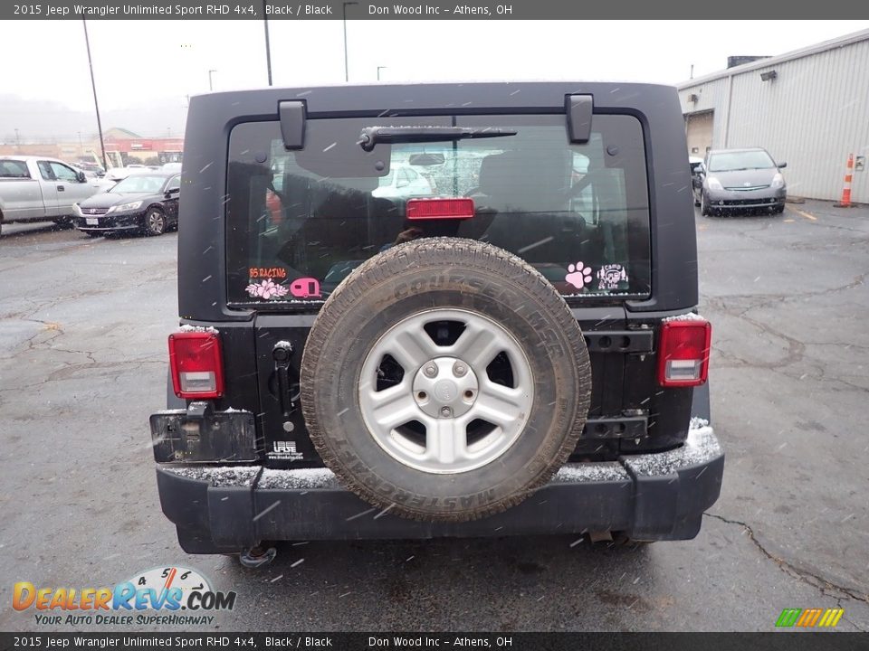 2015 Jeep Wrangler Unlimited Sport RHD 4x4 Black / Black Photo #9