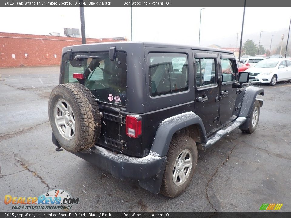 2015 Jeep Wrangler Unlimited Sport RHD 4x4 Black / Black Photo #10