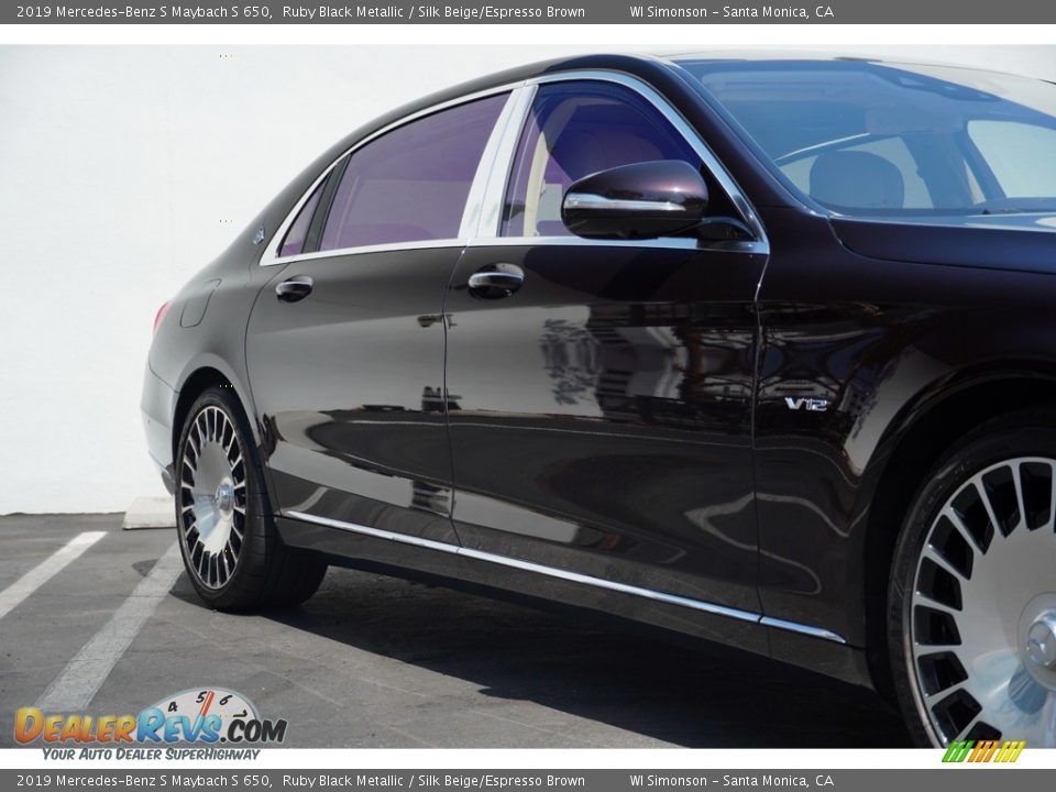 2019 Mercedes-Benz S Maybach S 650 Ruby Black Metallic / Silk Beige/Espresso Brown Photo #2