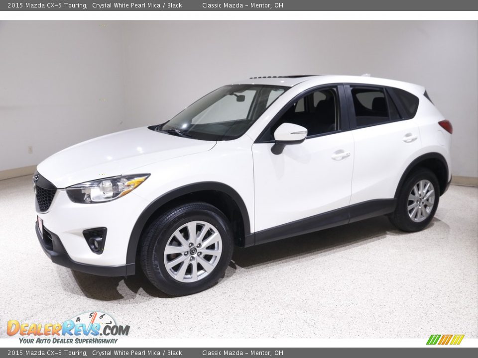 2015 Mazda CX-5 Touring Crystal White Pearl Mica / Black Photo #3