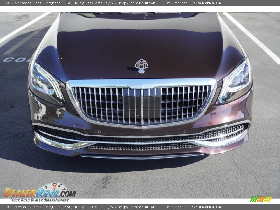 2019 Mercedes-Benz S Maybach S 650 Ruby Black Metallic / Silk Beige/Espresso Brown Photo #4