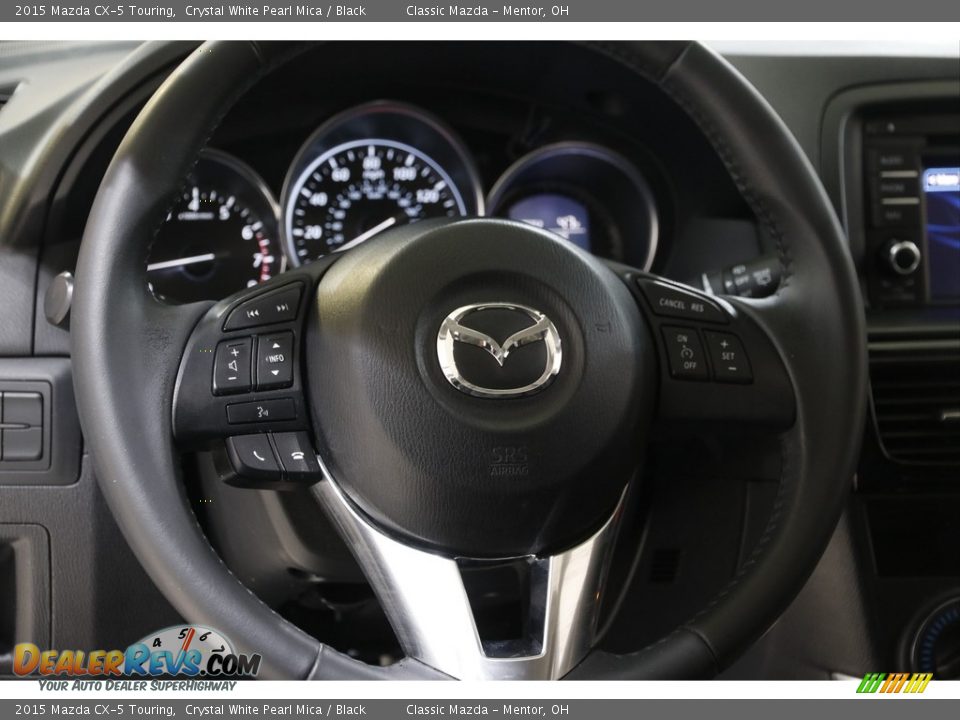 2015 Mazda CX-5 Touring Crystal White Pearl Mica / Black Photo #7