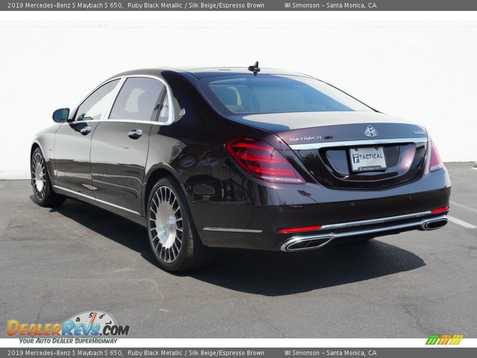 2019 Mercedes-Benz S Maybach S 650 Ruby Black Metallic / Silk Beige/Espresso Brown Photo #11